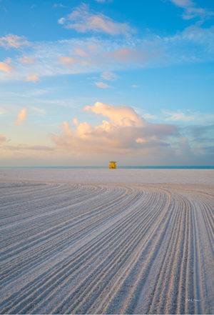 Siesta Key Morning with raked sand